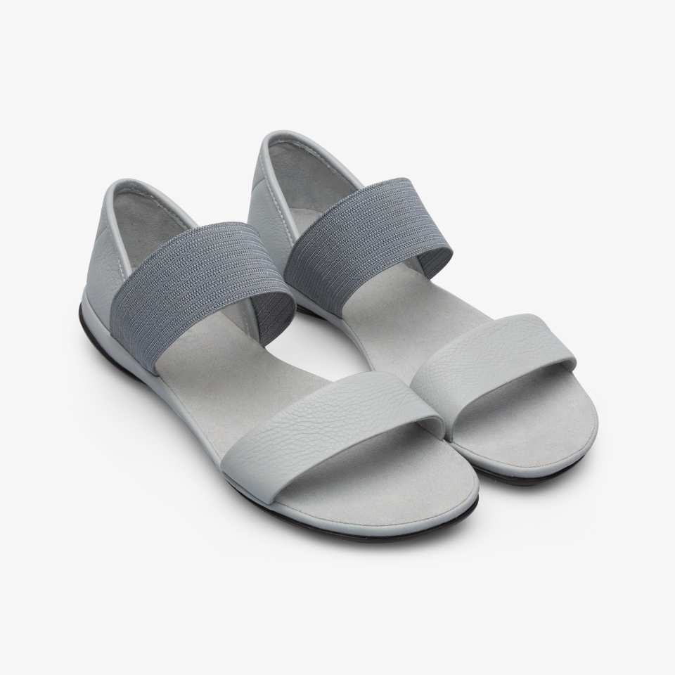 Sandalias Camper Right Mujer - Gris/Plateadas | Camper Online + 9304XNIDE